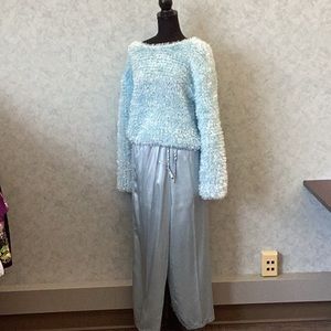 Pale blue lounge outfit